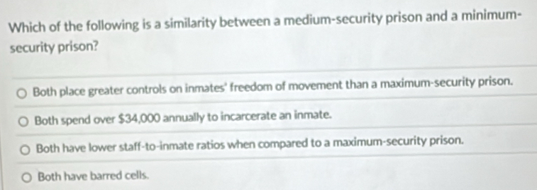 Solved: Which of the following is a similarity between a medium ...