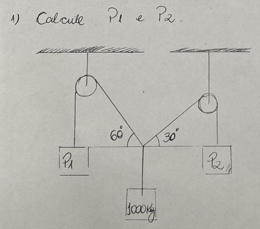 Calcue Pl e P2.