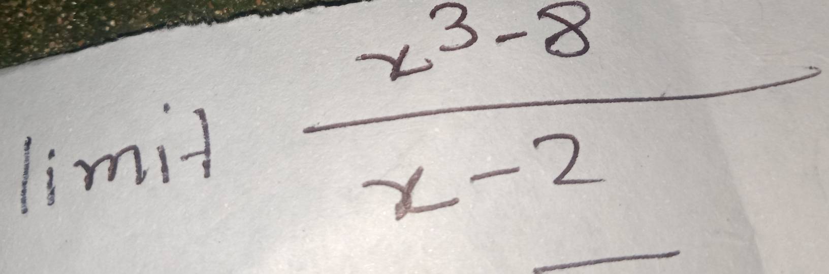 limit
 (x^3-8)/x-2 