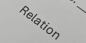 Relation