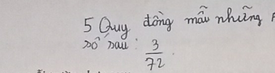 Quy dong máw nhing
30 paw  3/72 