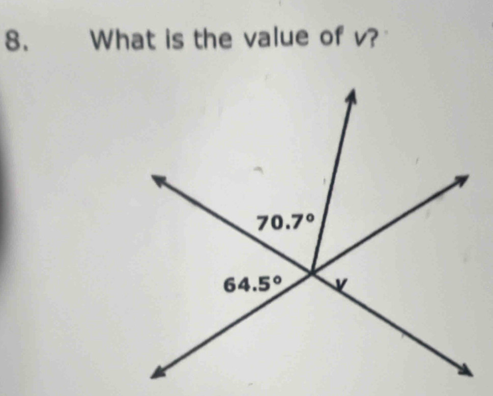 What is the value of v?