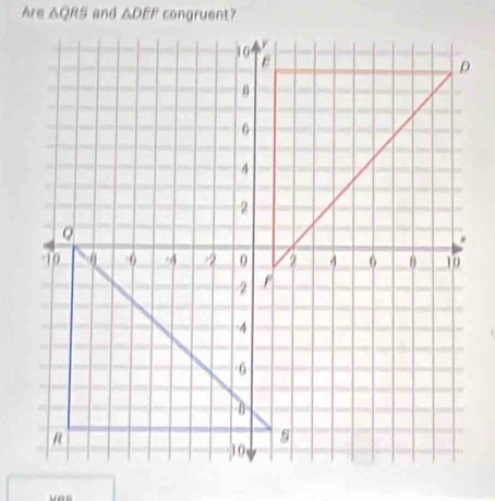 Are △ QRS and △ DEF
Vàs