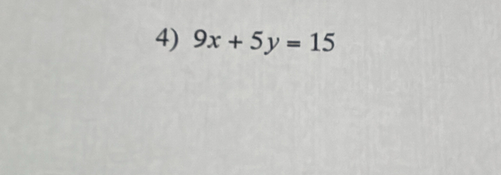 9x+5y=15