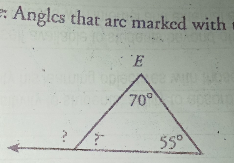 Angles that are marked with