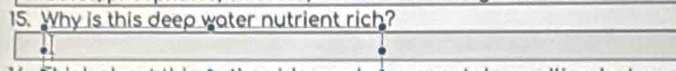 Why is this deep water nutrient rich?