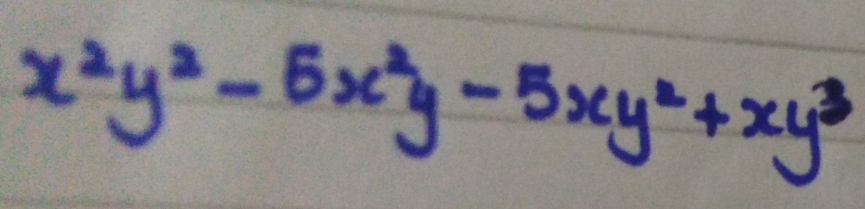 x^2y^2-5x^2y-5xy^2+xy^3