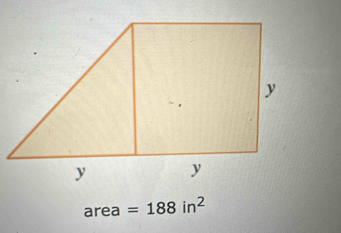 area =188in^2