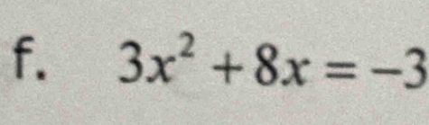 3x^2+8x=-3