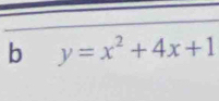 y=x^2+4x+1