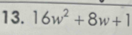 16w^2+8w+1