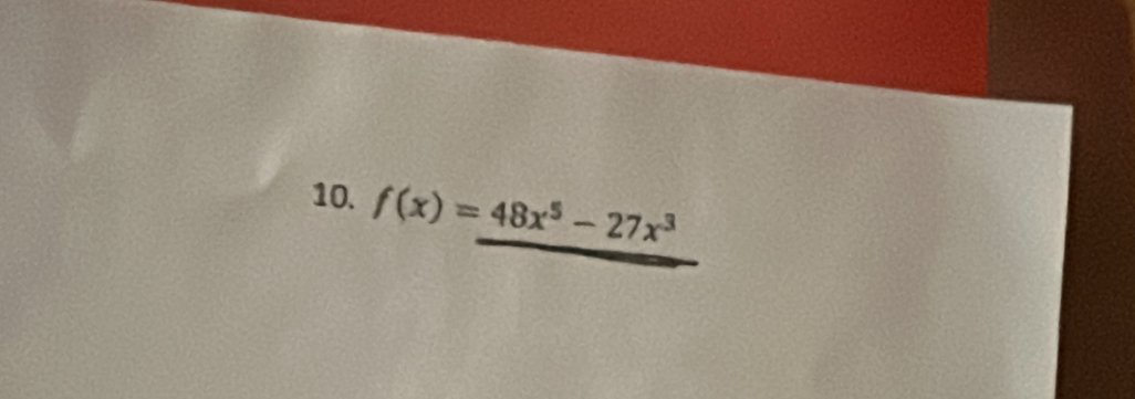 f(x)=48x^5-27x^3