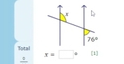 Total [1]
x=□°
frac circ 