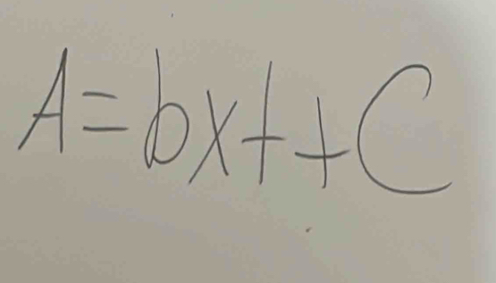 A=bx++C