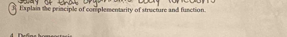 Solved: Explain the principle of complementarity of structure and ...