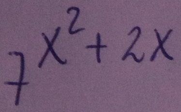 7^(x^2)+2x