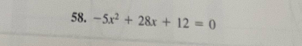 -5x^2+28x+12=0