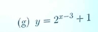 y=2^(x-3)+1