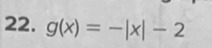 g(x)=-|x|-2