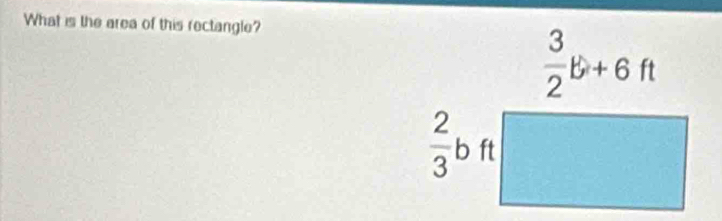 What is the area of this rectangle?