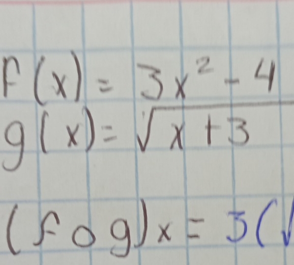 (fcirc g)x=3(