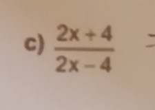  (2x+4)/2x-4 