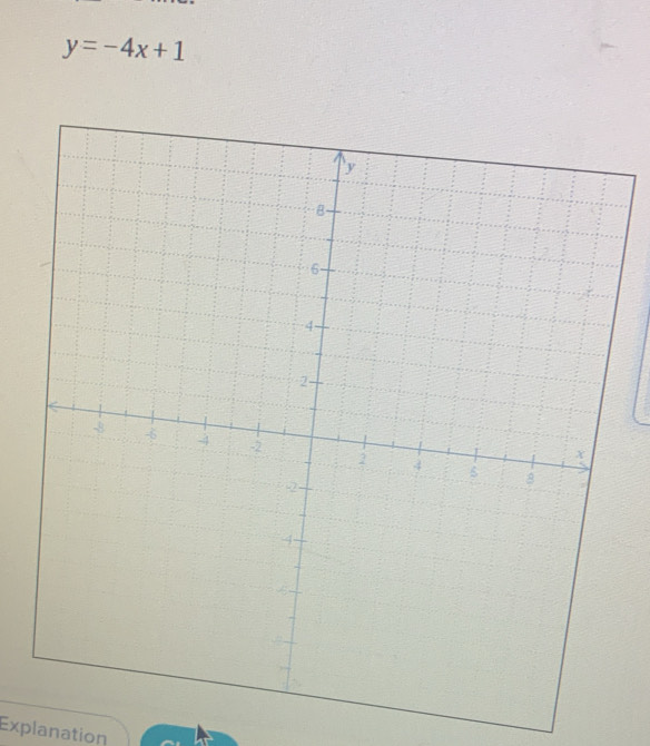 y=-4x+1
Explanation