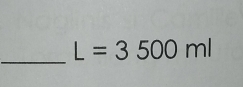 L=3500ml