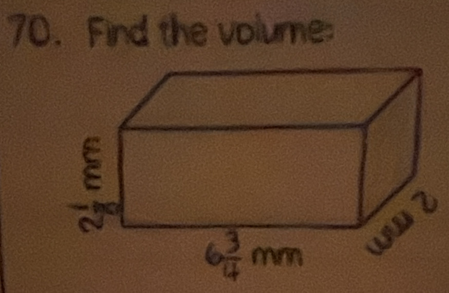 Find the volume: