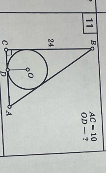 11 AC=10
OD- ?
C D