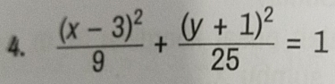 frac (x-3)^29+frac (y+1)^225=1