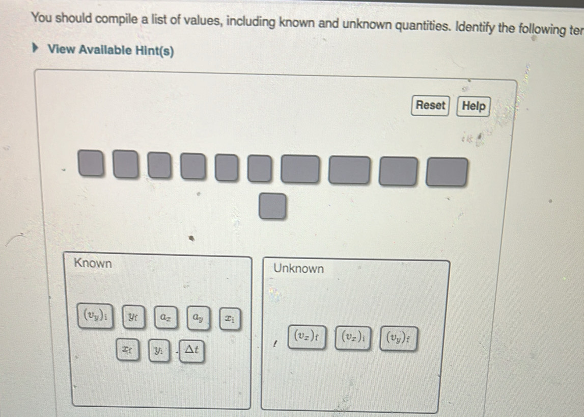 Solved: You should compile a list of values, including known and ...