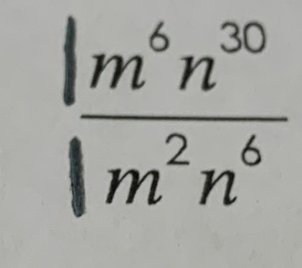  |m^6n^(30)/|m^2n^6 