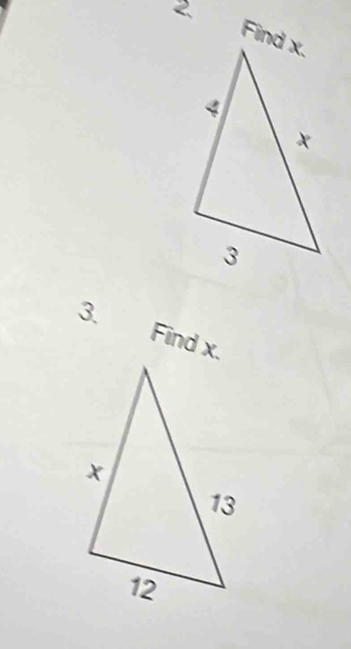 Find x.