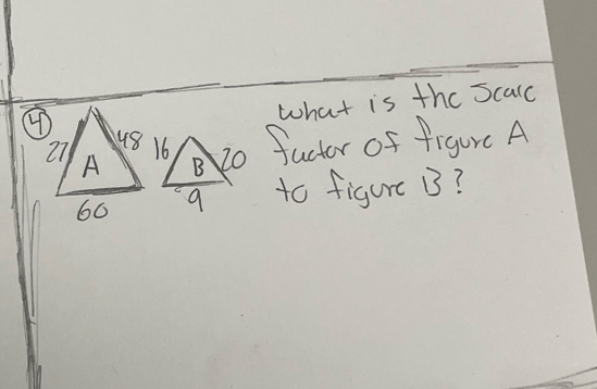 what is the Scald 
fuctor of figurc A 
to figure B?