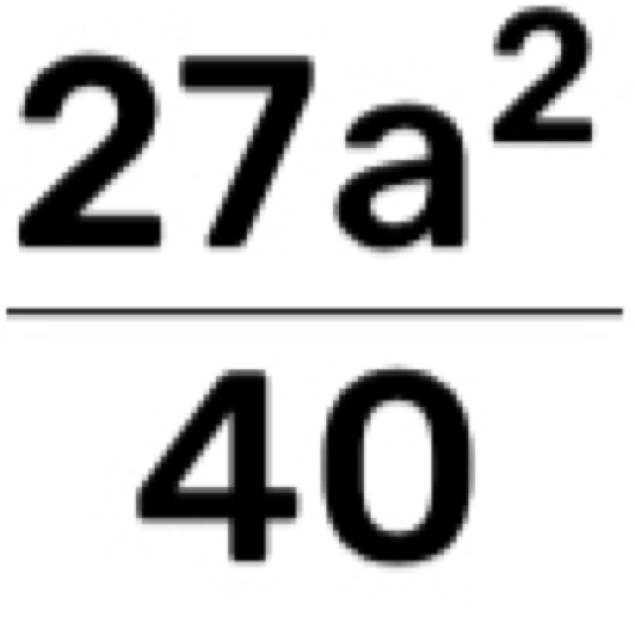  27a^2/40 