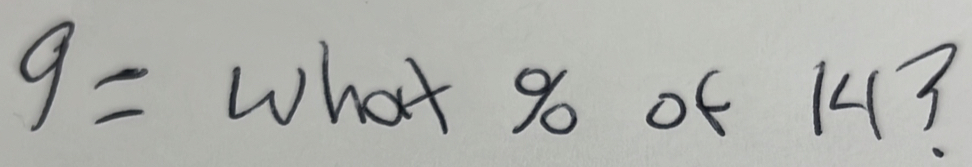 9= what go of 14?