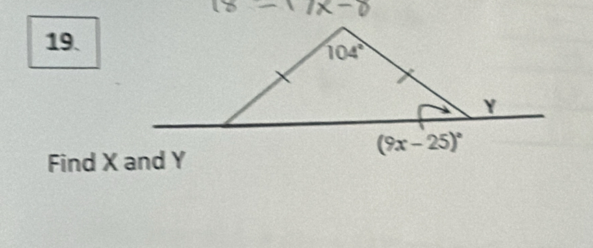 Find X and Y