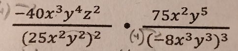 (25x+y3)2 ()(=4x3y3)3