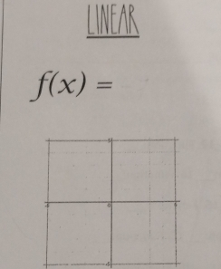 LINEAR
f(x)=