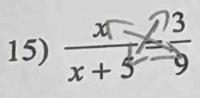 frac x-3x+5=3endarray