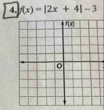 f(x)=|2x+4|-3