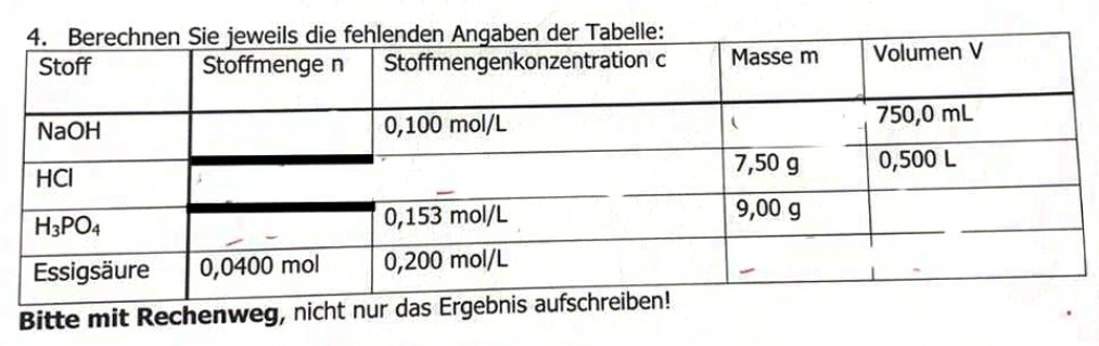 abelle:
Bitte mit Rechenweg, nicht nur da