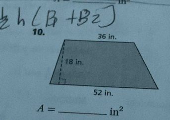 A= _
in^2