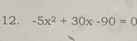 -5x^2+30x-90=0