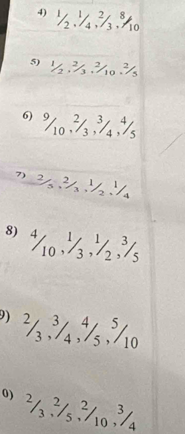 २ ½५½. %
5 ½½%%
6) १ % %, %,५ 
7) 33
8 ½ ½½
" ½% ½ % ० 
º ½ ३ %०¾