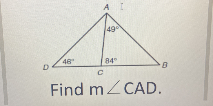 Find m∠ CAD.