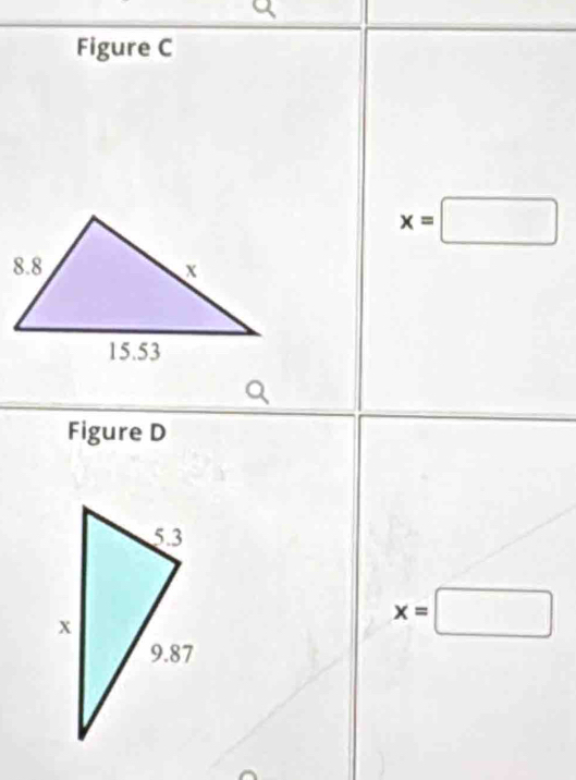 Figure C
x=□
Figure D
x=□