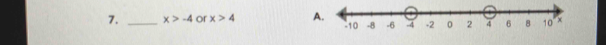 x>-4 or x>4 A.