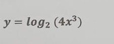 y=log _2(4x^3)